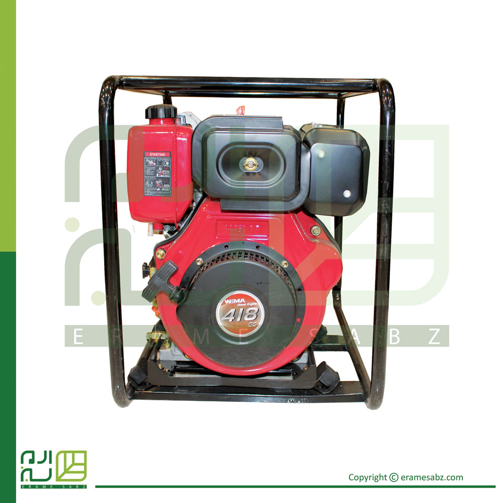 موتور آبکشی پمپ آب دیزلی 4 اینچ مدل SKN CGZ 100-30