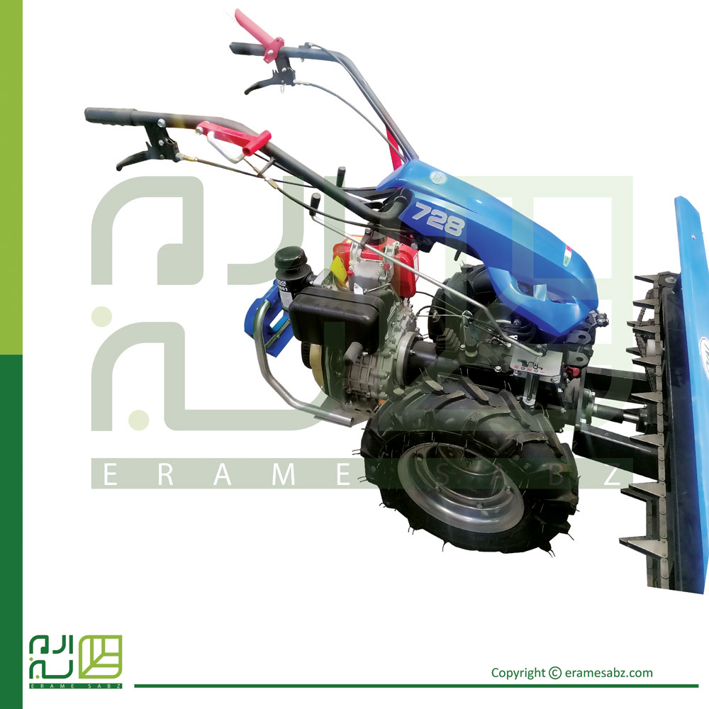 دروگر BCS 728 با هد غلات ۱۲۰ سانتی متر