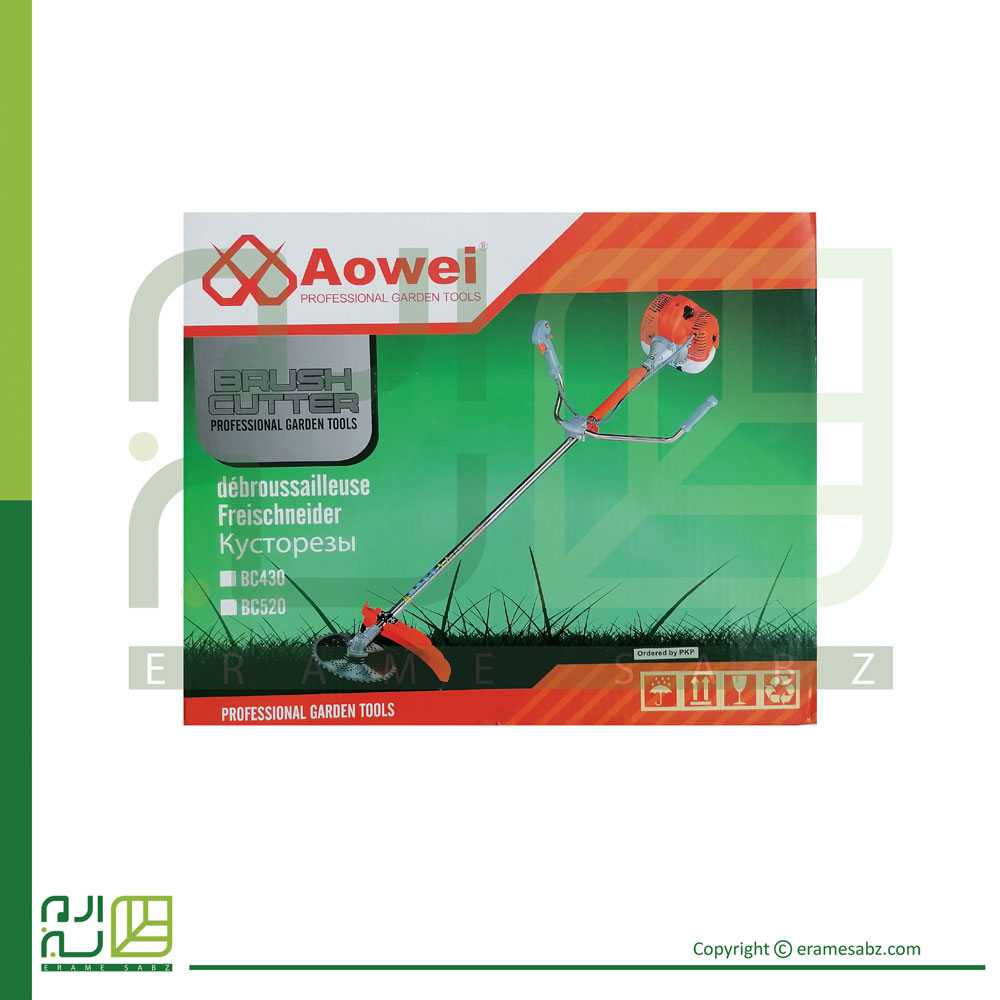 علفزن موتوری AOWEI طرح هوندا مدل AW-BCGX35 دوشی