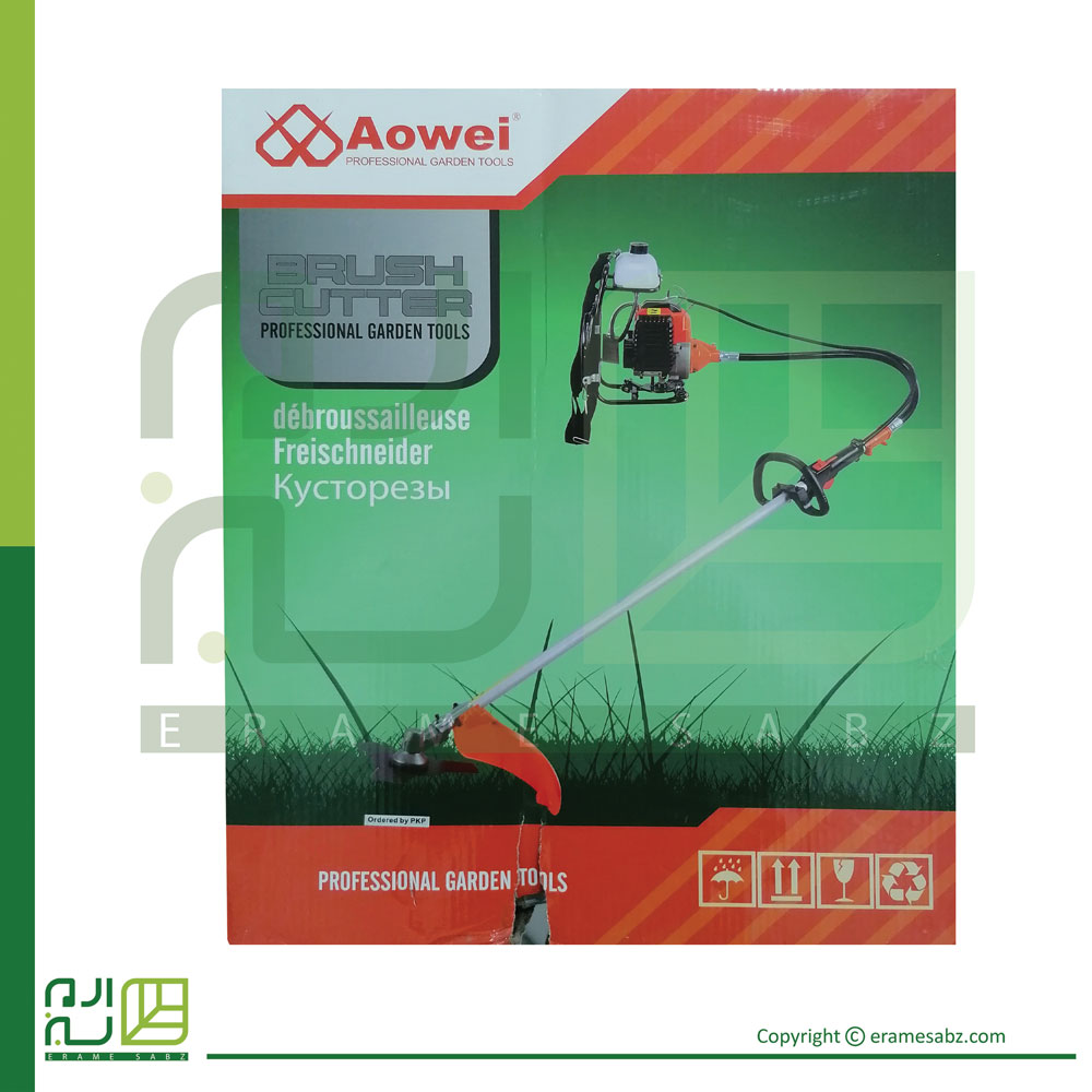 علفزن موتوری AOWEI طرح هوندا مدل AW-BCGX35F پشتی