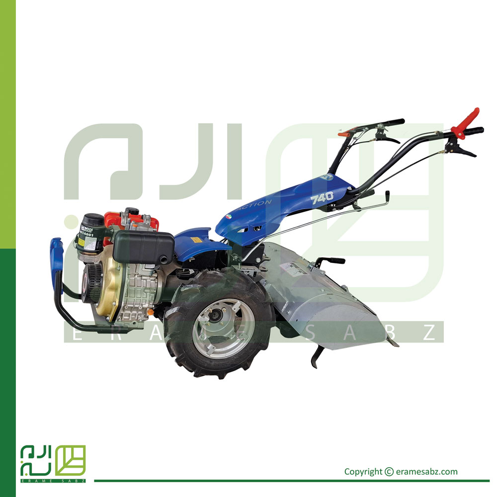 تیلر کولتیواتور BCS 740D با موتور 7 اسب KM178